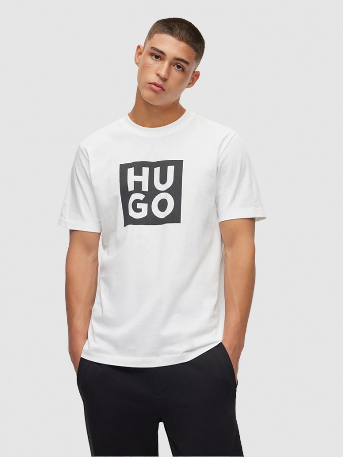 Camiseta Hombre Blanco Hugo Boss