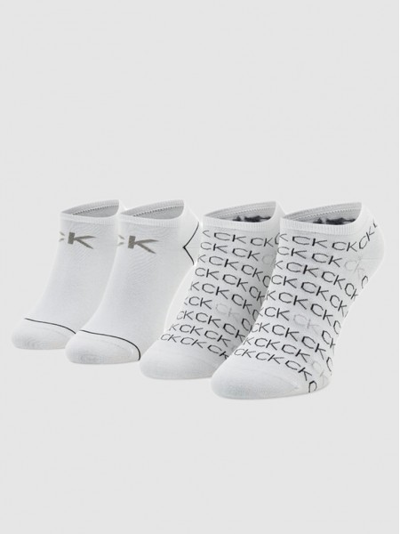 Calcetines Mujer Blanco Calvin Klein