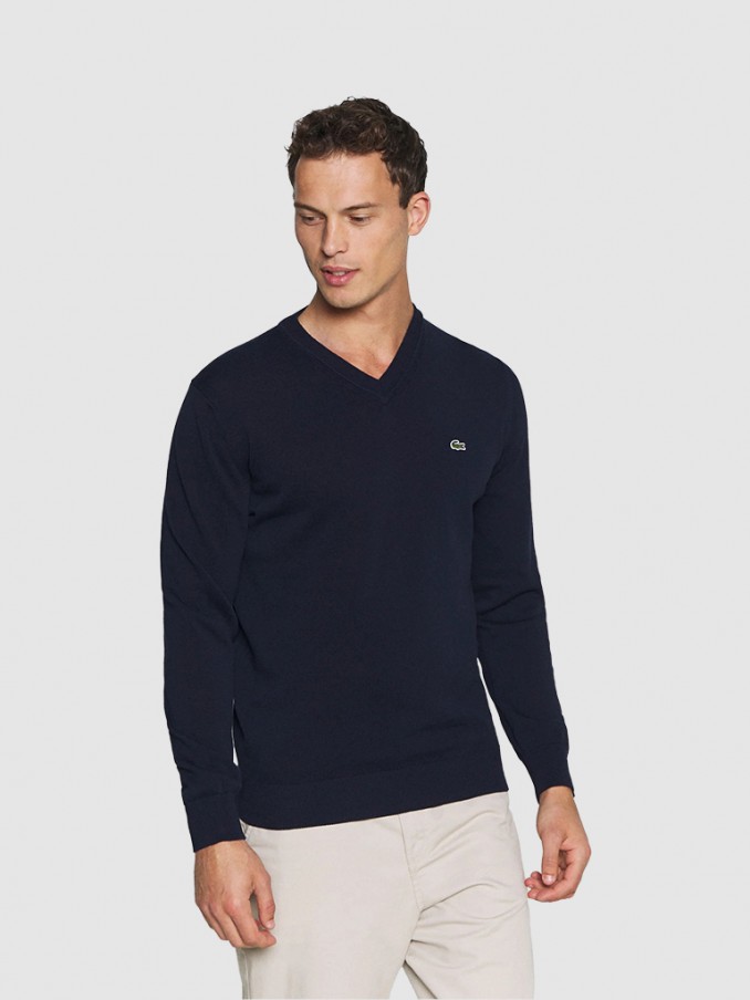 Pullover Man Navy Blue Lacoste