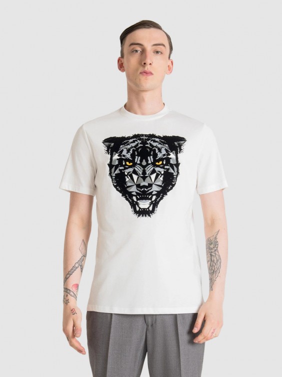 T-Shirt Man White Antony Morato Mmks02315Fa100240