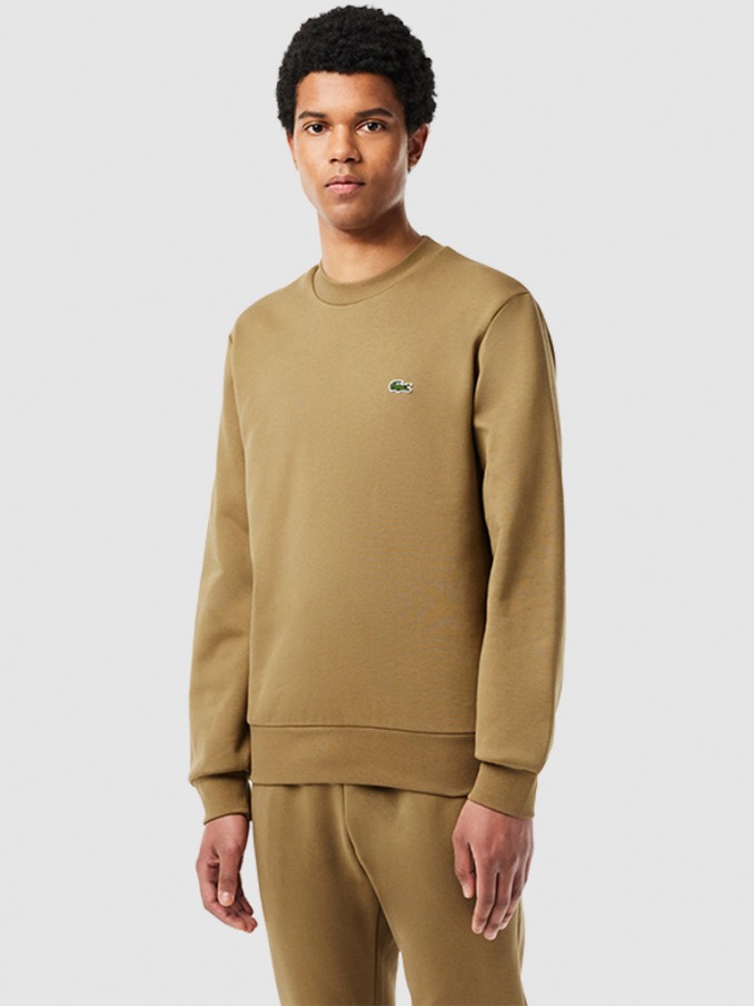 Sweatshirt Hombre Beige Lacoste