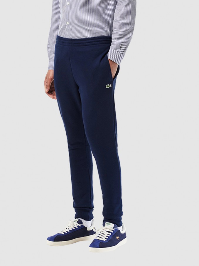 Pantalones Hombre Azul Marino Lacoste