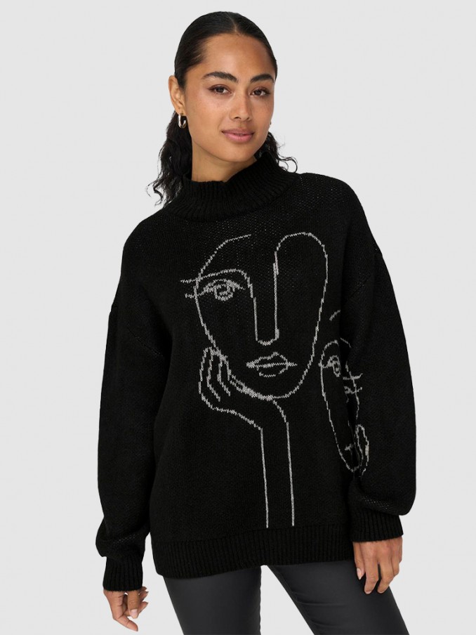 Pullover Woman Black Only