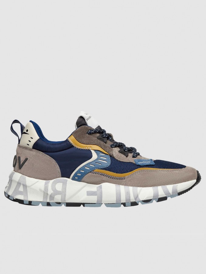 Sneakers Man Blue Voile Blanche