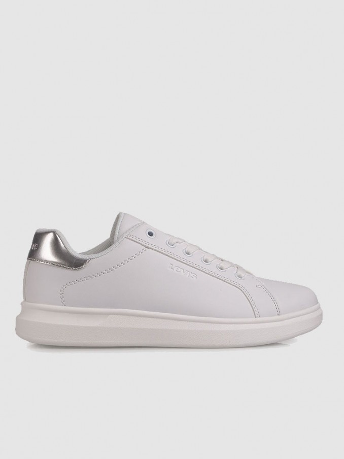 Tenis Mujer Plata Levis