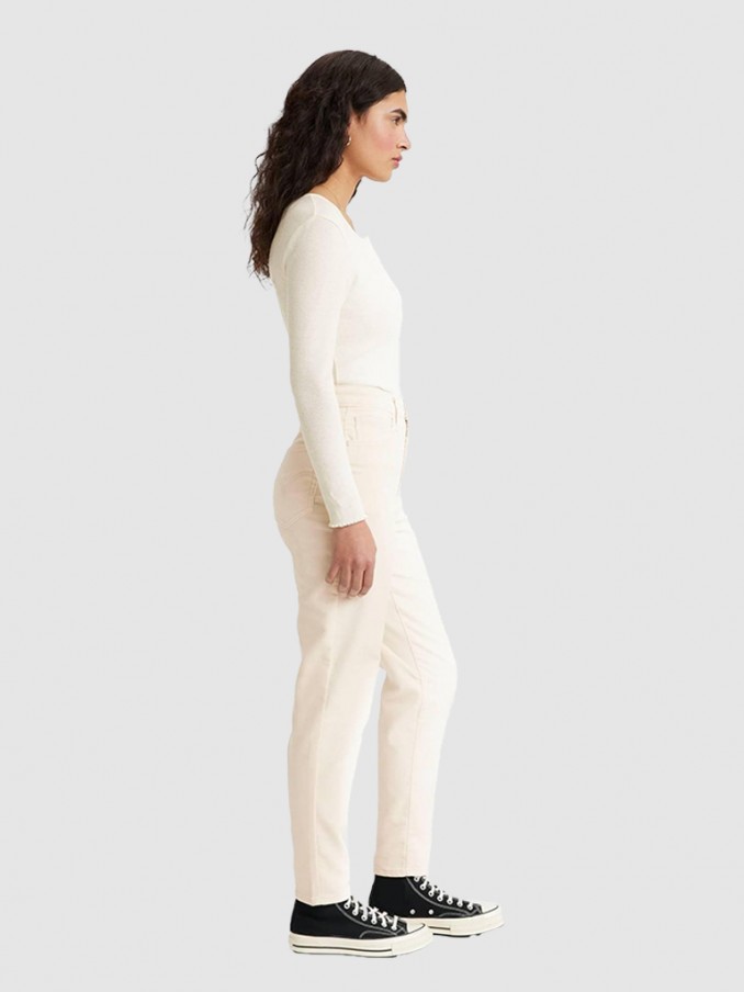 Cal�a de Ganga Mulher High Waisted Mom Levis