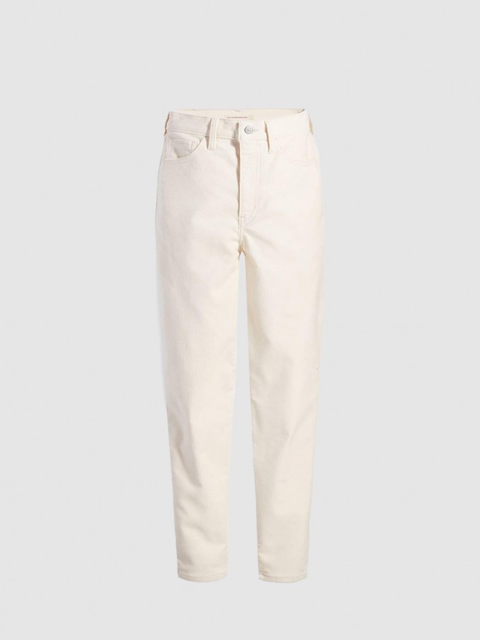 Pantalones Mujer Crema Levis
