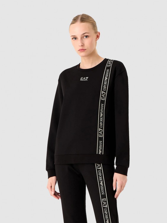 Ea7 black best sale jumper