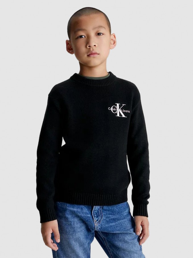 Pullover Boy Black Calvin Klein