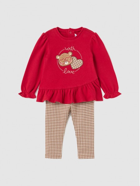 Conjunto Bebe Nia Rojo Mayoral