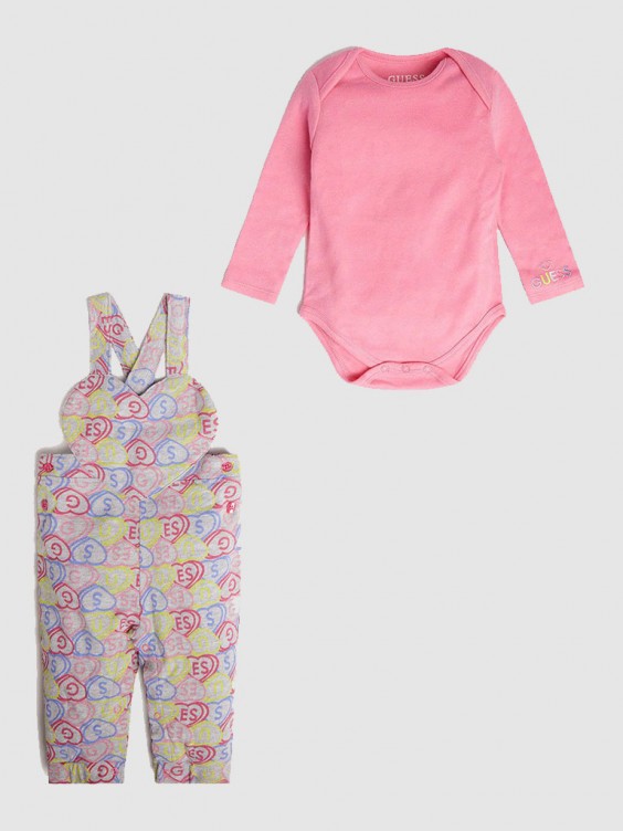 Conjunto Bebe Niña Guess Rosa Mellmak