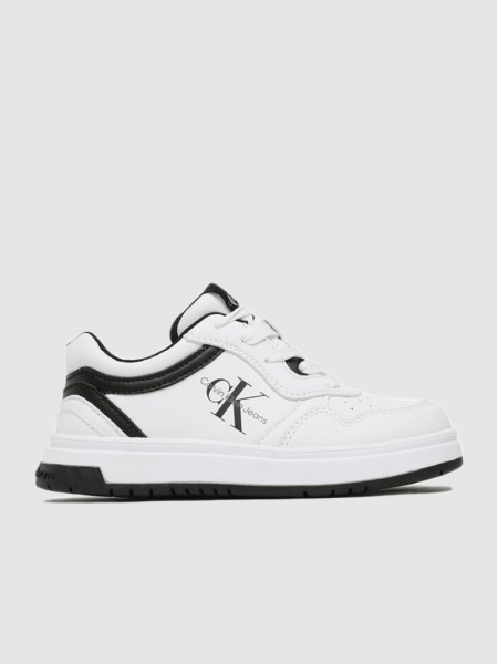 Sneakers Boy White Calvin Klein