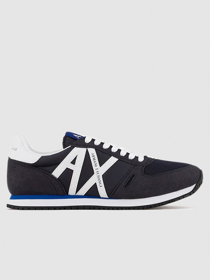 Tenis Hombre Azul Oscuro Armani Exchange