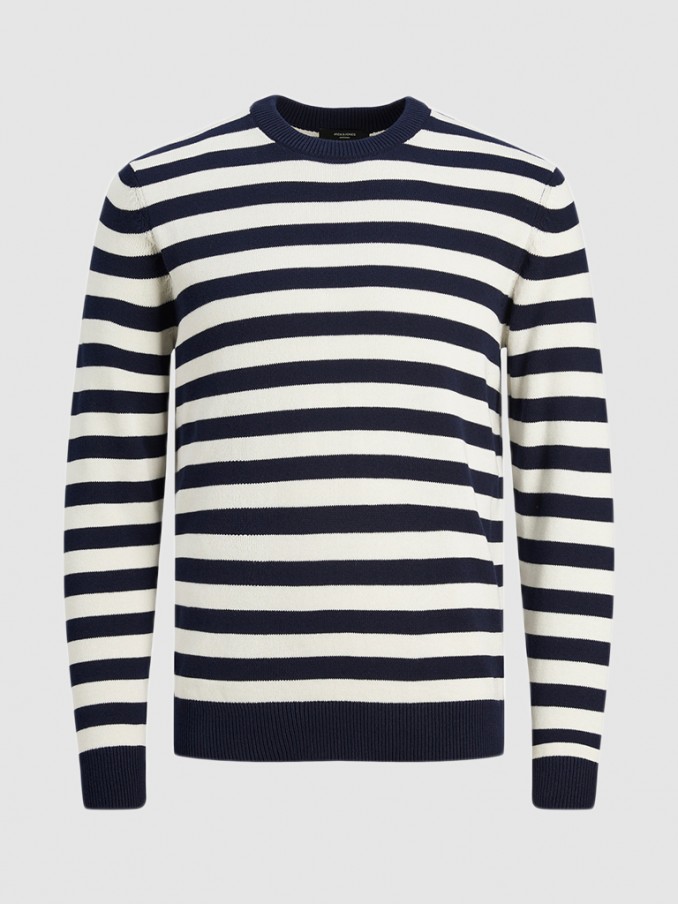 Pullover Man Blue Stripe Jack & Jones