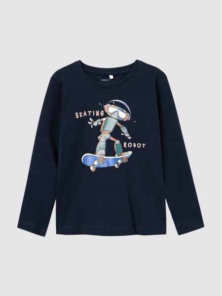 T-Shirt Boy Navy Blue Name It