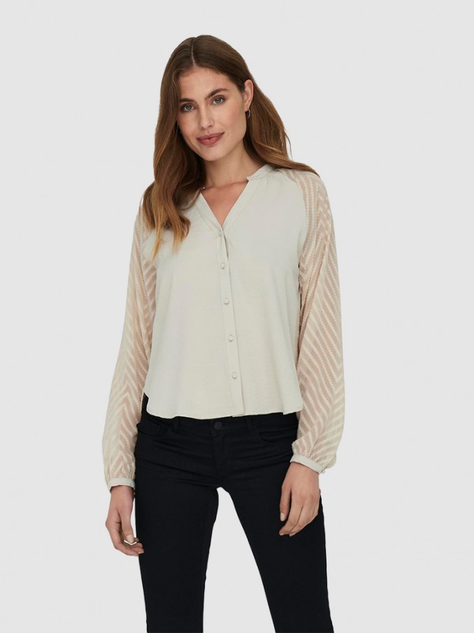 Blouse Woman Cream Only