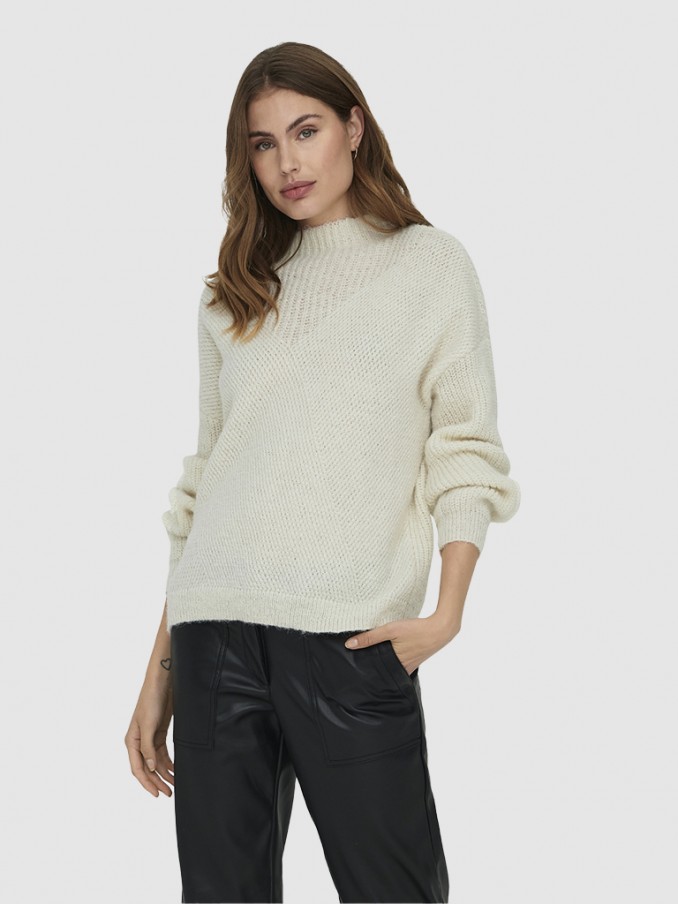 Pullover Woman Cream Only