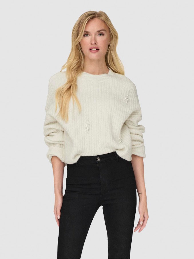 Pullover Woman Cream Only