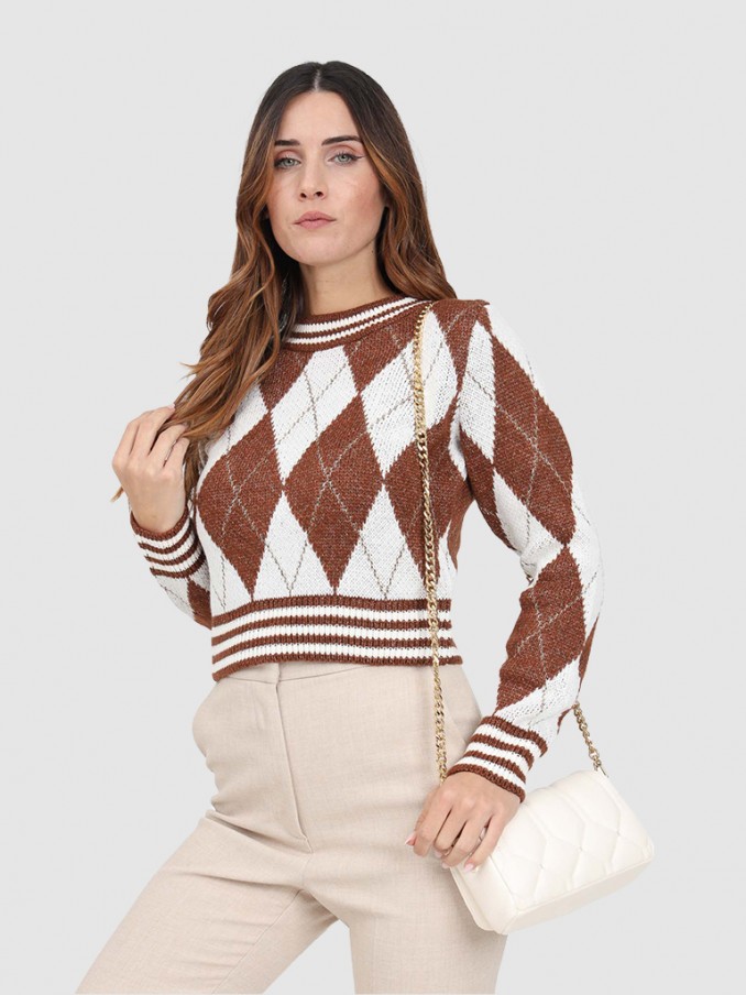 Pullover Woman Brown Only