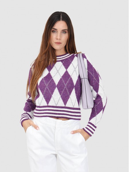 Pullover Woman Purple Only