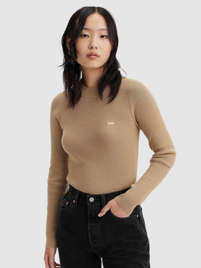 Pullover Woman Beige Levis