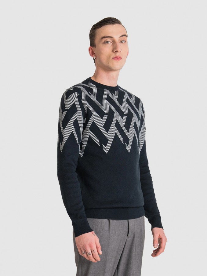 Pullover Man Dark Blue Antony Morato