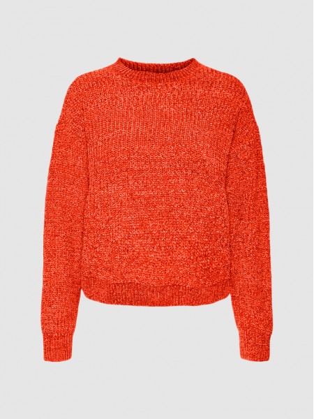 Sueter Mujer Naranja Vero Moda