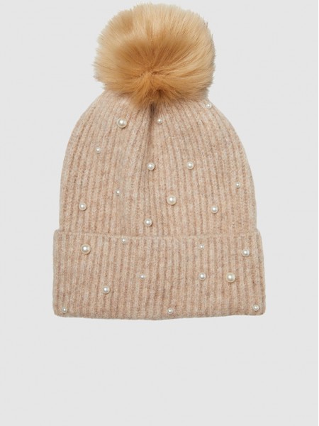 Gorro Mujer Beige Vero Moda