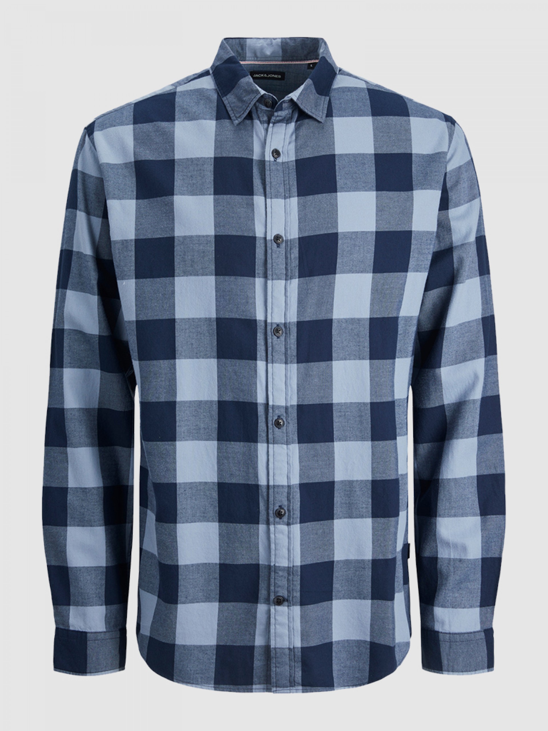 Camisa Homem Jjegingham Twill Shirt L/s Noos Jack & Jones