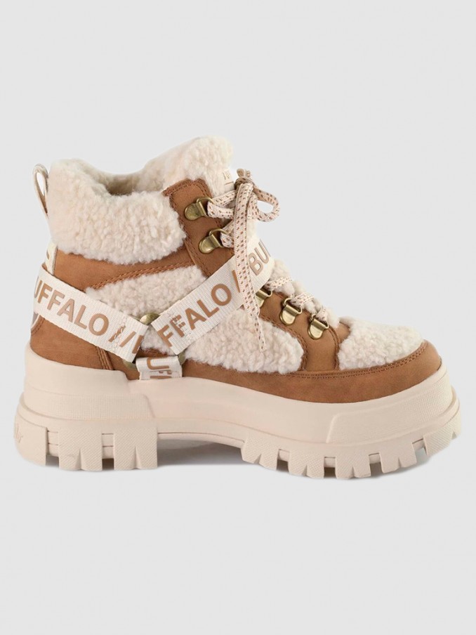 Botas Mujer Beige Buffalo