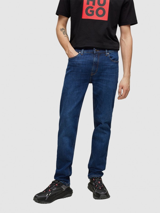 Pants Man Dark Jeans Hugo Boss