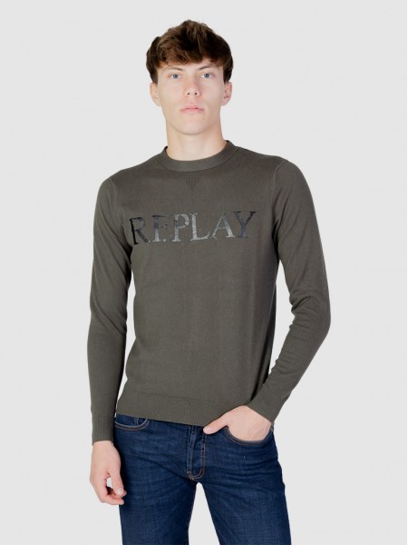 Pullover Man Green Replay