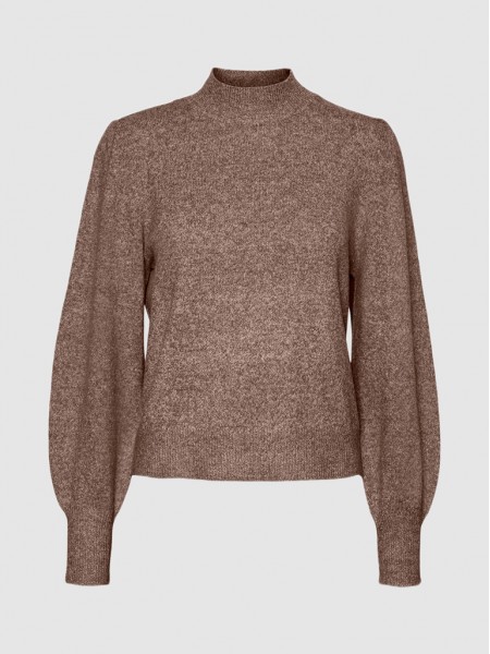 Pullover Woman Brown Vero Moda