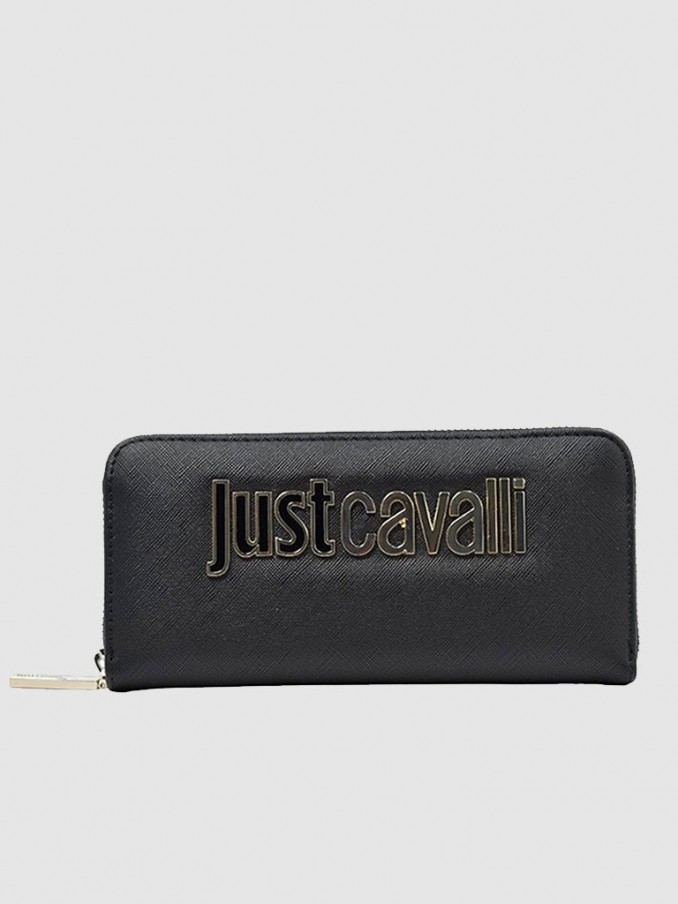 Billetera Mujer Negro Just Cavalli