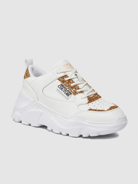 Tenis blancos online versace