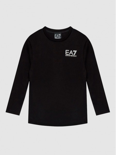 Camiseta Nio Negro Ea7 Emporio Armani
