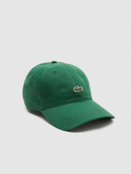 Hats Man Green Lacoste