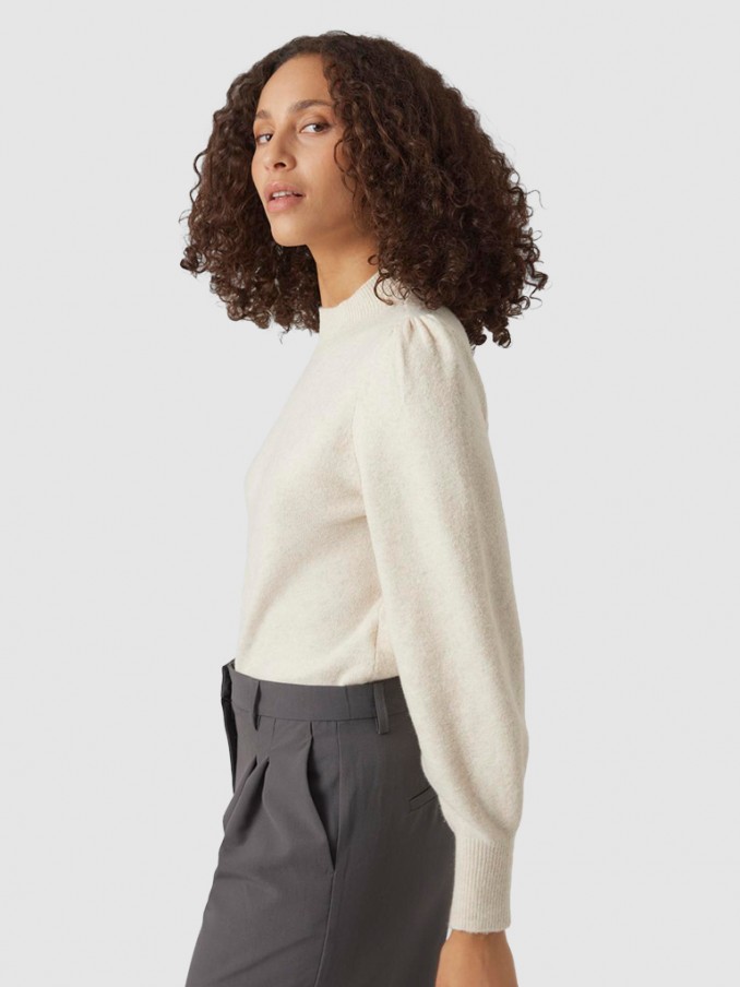 Pullover Woman Cream Vero Moda