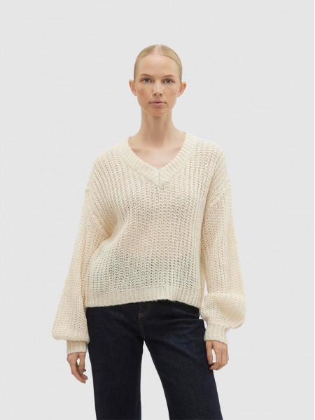 Pullover Woman Cream Vero Moda