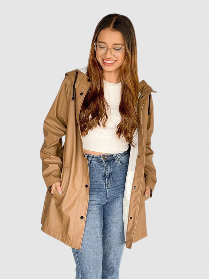 Parka Mujer Camello Only