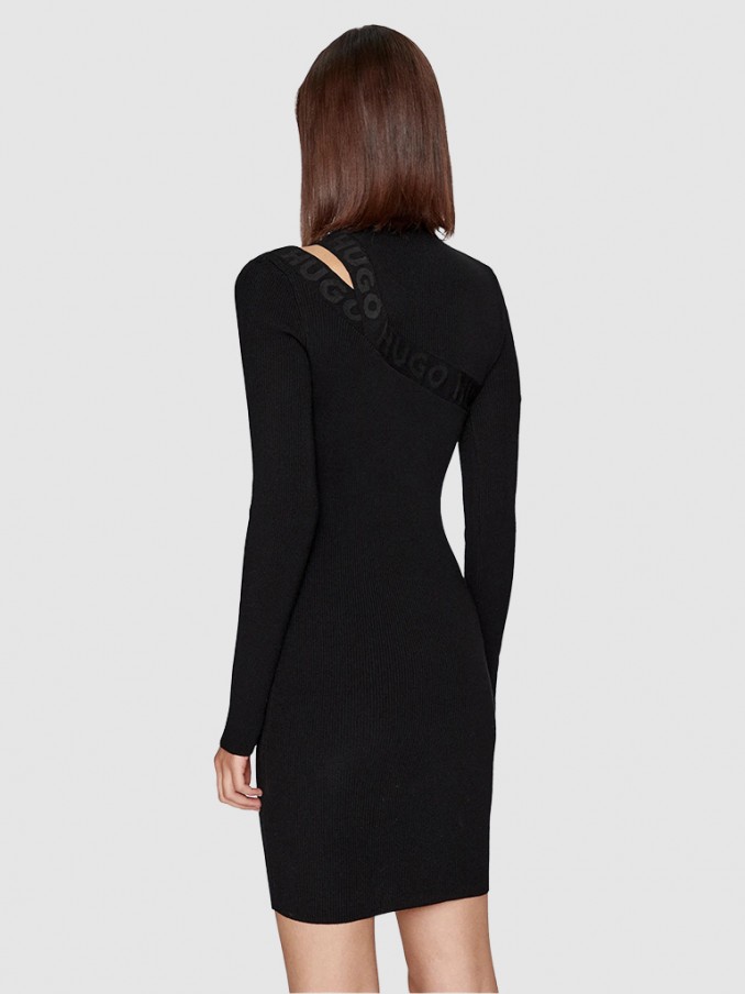 Dress Woman Black Hugo Boss