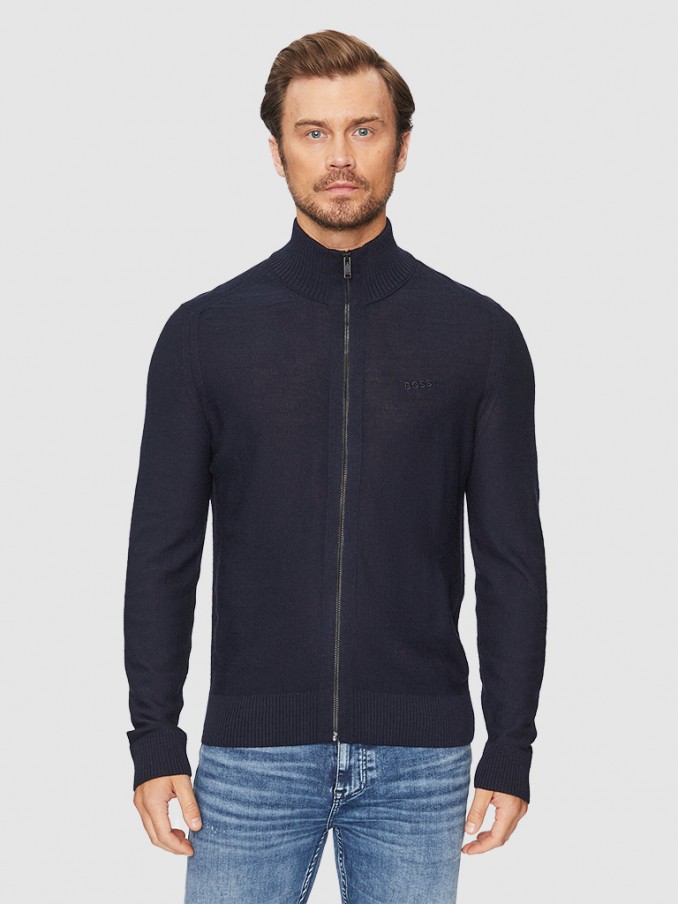 Chaqueta Hombre Azul Oscuro Boss