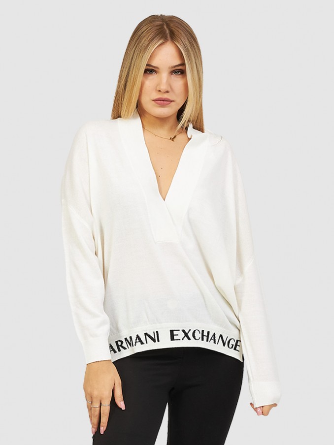 Pullover Woman White Armani Exchange