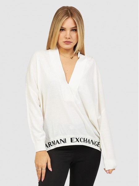 Sueter Mujer Blanco Armani Exchange