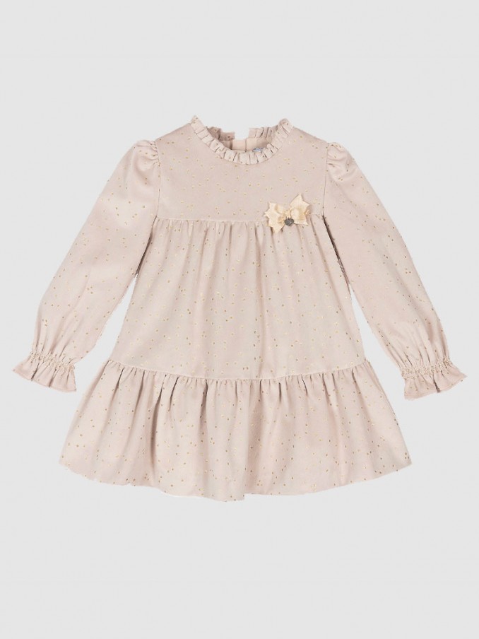 Dress Baby Girl Beige Mayoral