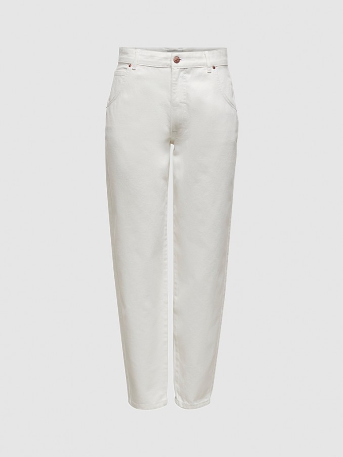 Pantalones Mujer Blanco Only