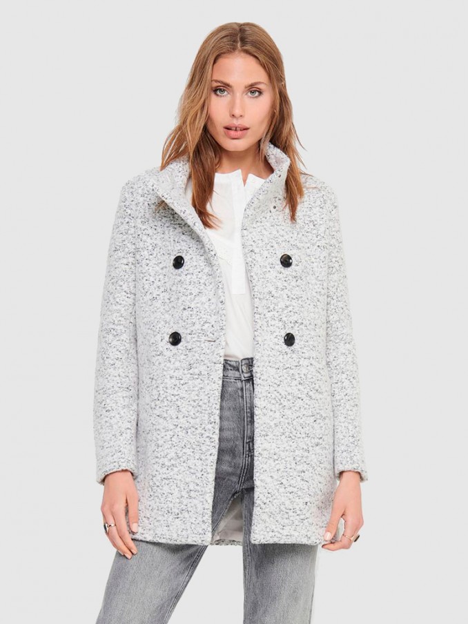 Chaqueta Mujer Gris Claro Only