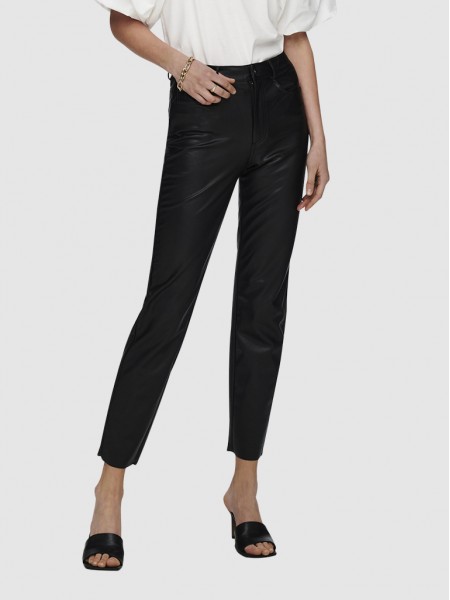 Pantalones Mujer Negro Only