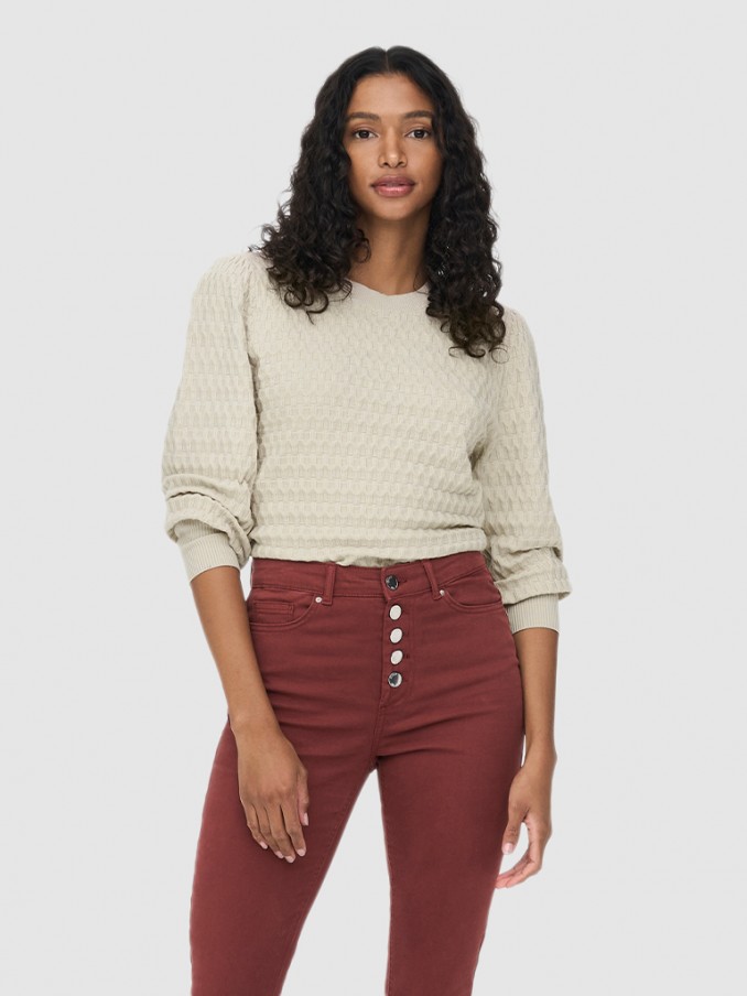 Knitwear Woman Beige Only
