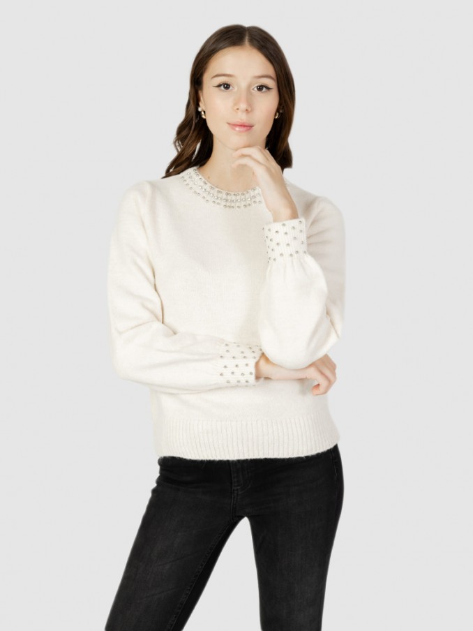 Pullover Woman Cream Only